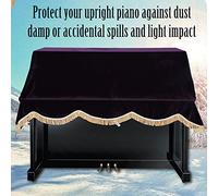 Generic Copertura per Polvere per Pianoforte Dritto Lavabile, Copertura Anti-poltina per Pianoforte a, (BLUE)