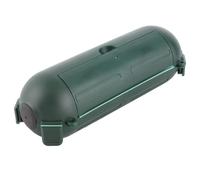 Generic Copertura Protettiva per Cavo di Prolunga Cassetta di Sicurezza per Cavi Antipioggia per Collegamenti Via Cavo Esterni, Sicurezza Familiare, Materiale ABS (GREEN)