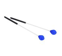 Generic Coppia di Bacchette per Marimba con Testa in Filato, Manico Durevole in Fibra di Vetro, Gioco Morbido per Principianti, Blu 14,2 X 1,4 Pollici