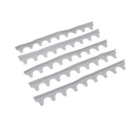 Generic Copri Fornelli da 5 Pezzi Riempitivi in silicone Flessibili Facili da Pulire per il Piano di Lavoro Protegge Dallo Sporco (GREY)