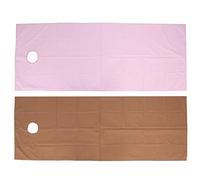 Generic Coprilettino Massaggio Moderno Ed Elegante per Centri Benessere, Resistente All'acqua e All'olio, Confezione 2, 78,7x29,5 Pollici (caffè ros scuro)