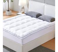 Generic Coprimaterasso in Morbido Memory Foam a Doppio Strato per un Sonno Confortevole in Camera da Letto o Dormitorio - Coprimaterasso Soffice da 2 Pollici più Imbottitura Alternativa da 2 Pollici