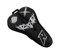 Generic Coprisedile per Bicicletta Comodo Cuscino in Schiuma di Silicone PU per Ciclismo Mountain Bike Bici da Strada 11,4x7,3 Pollici e Argento