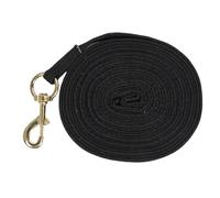Generic Corda Lunga per Cavallo, Resistente, in Ottone Massiccio, con Moschettone, Guinzaglio da Addestramento Equestre per il Controllo Equino, Portatile da 8,2 M, per la Cura Quotidiana (BLACK)