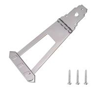 Generic Cordiera per Chitarra Archtop Trapezoidale Cromata Migliorata Chiarezza Tonale per Chitarristi Jazz (SILVER)