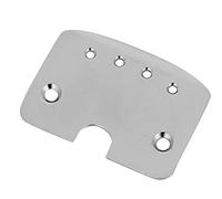 Generic Cordiera per Chitarra in Ottone, Accessorio per Strumenti Musicali Durevole e Robusto per Chitarre con Scatola di Sigari a 4 Corde, Facile da Installare, Argento, 1 unità