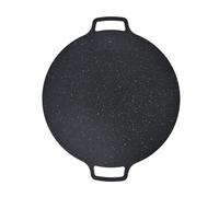 Generic Corea Grill Padan, Corea BBQ Grill Pan Iron Iron Griglie Antiaderente con Sacca Rotonda BBQ KBBQ per Induzione, Fornello a Gas, Cottura Elettrica, Grigliato Interno o Esterno (41 cm)