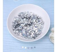 Generic Coriandoli da Tavolo con Stelle in PVC Color Argento Lucido da 10 Mm per la Decorazione di Matrimoni, Compleanni, Baby Shower (#2)