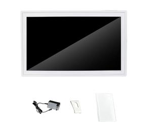 Generic Cornice per Foto Digitale WiFi con Touch Screen HD da 15,4 Pollici per Condivisione Multiutente con Controllo Remoto Tramite App, Ideale per il Programma Quotidiano Familiare, Materiale ABS