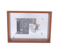 Generic Cornice per Foto Musicale retrò Lettore CD con Montaggio a Parete Design Desktop, Lettore CD Bluetooth con Audio HiFi, Cornice in Acrilico Trasparente con Batteria Rimovibile, Ideale per la