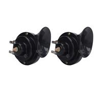 Generic Corno di Lumaca UTV, Secondo 60 DB Filo Lunghezza 12V 80A Relay 12V UTV Horn per RZR General (BLACK)