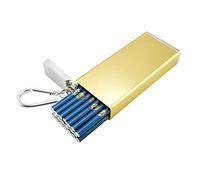 generic Creative Sigaretta Caso Lega Di Alluminio Ette Uomini Donne Portatile Capacità Impermeabile Idratabilità Ette Box/Oro/112 * 47 * 19Mm(20)