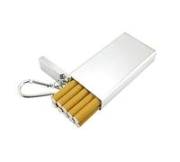 generic Creative Sigaretta Caso Lega Di Alluminio Ette Uomini Donne Portatile Capacità Impermeabile Idratabilità Ette Box/Argento/99 * 47 * 19Mm(10)