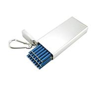 generic Creative Sigaretta Caso Lega Di Alluminio Ette Uomini Donne Portatile Capacità Impermeabile Idratabilità Ette Box/Argento/112 * 47 * 19Mm(20)