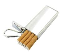 generic Creative Sigaretta Caso Portatile Ette Box Mini Outdoor Travel Ette con Copertura per 8 Ettes/Argento/9,8 * 3,9 cm