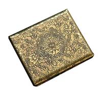 generic Creativo Caso Della Sigaretta Ette Portatile Ultra Sottile Dell'Ottone Della Peonia Ettes Scatola Regalo Titolare Della Scatola 20,Giallo,95X80X17Mm/Giallo/95 * 80 * 17Mm