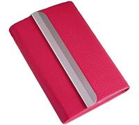 Generic Creativo Caso Della Sigaretta Flip Cover Ette Box Portatile in Pelle Metallo Ette Case Control Ette Holder Unisex,Rosered