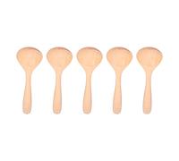 Generic Cucchiai in Legno per Cucina, Cucchiaio in Legno Lungo Cucchiai in Robusti 5 Pezzi Cucchiaio da Zuppa Multipul a Scopo per le necessità di Appartamento, Regali per il Lavori della Casa