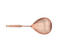 Generic Cucchiaio da Skimmer, Cucchiaio Forato Meno per Filtro in Acciaio con Trattamento di Lucidatura 304 Meno Manico in Acciaio a Cibo Lungo Skimmer a Flusso Grande per Patatine Fritte, Verdure,