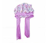 Generic Cuffie per Capelli in Raso per Ragazze con Lacci Delicati per Dormire - Prevengono L'effetto e la rottura. Dimensioni 28 Cm (viola chiaro)