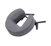 Generic Culla per il viso da lettino da massaggio con cuscino a forma di U, comoda e robusta staffa in lega di alluminio portatile, cuscino di supporto per il, Grigio