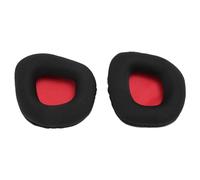 Generic Cuscinetti Auricolari Ad Alta densità Cuscinetti Auricolari in Rete Traspirante in Pelle Proteica per Void Wireless USB, Sostituzione 2 Pezzi (Maglia Rossa)