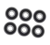 Generic Cuscinetti, Cuscinetti Sigillati 10pcs Cuscinetto a Sfera di Scanalatura Profonda Guarnizioni di Gomma Extra Luminosi Accessori Industriali (629 sigillatura in gomma)