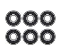 Generic Cuscinetti, Cuscinetti Sigillati 10pcs Cuscinetto a Sfera di Scanalatura Profonda Guarnizioni di Gomma Extra Luminosi Accessori Industriali (Guarnizione in gomma 6200)
