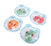 Generic Cuscinetti per Occhi Caldi e con Materiale Morbido per un Sollievo Rinfrescante per gli Utenti dello Schermo 4 Paia in Anguria Rossa (Miscela di 4 paia)