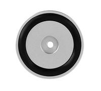 Generic Cuscinetto Ammortizzatore Isolante Rimovibile in Lega di Alluminio con Gomma Antiscivolo per Set di Supporti per Altoparlanti/5 Pollici (SILVER)