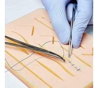 Generic Cuscinetto per Esercitazione Sutura, Modello di Pelle per Allenamento Inodore in Silicone Alimentare a 3 Strati, Cuscinetto per Simulazione di Dimensioni Compatte con Alta fedeltà, Ideale per