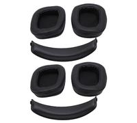 Generic Cuscini per Orecchie di Cuffia, Cuffie Uditive Cuffie Isolanti di Rumore Morbido 4 Pcs con 2 Fascia per Riparare