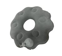 Generic Cuscino gonfiabile a per sedile, cuscino ergonomico pieghevole per coccige, floccato per uso quotidiano, divano, donna, casa, Grigio, Premere