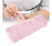 Generic Cuscino Morbido per per Nail Art con Bella Stampa Geometrica Comoda Esperienza di Manicure a Casa o in Salone, Rosa 30 X 13 X 6,7 Cm (geometria rosa)