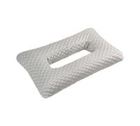 Generic Cuscino per Piercing All'orecchio con Foro, per Collo E Orecchie, Comodo E Traspirante, in Poliestere, per Dorme di Lato, Grigio