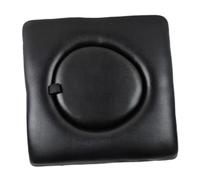 Generic Cuscino per sedili da commodo al comodino, sedile del water rialzato, copertura per cuscinetti per sedili impermeabili imbottiti per, Nero