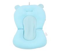 Generic Cuscino per seduta per bagnetto per bambini, galleggiante, pieghevole, regolabile, con 3 cinture di sicurezza a scatto, per neonati, 0-12 mesi (orso blu)