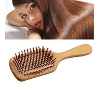 Generic Cuscino Spazzola per Capelli Spazzola Ergonomica Districante in bambù Strumento per lo Styling per Parrucchieri Punti di Agopuntura 8,1 X 2,5 Pollici