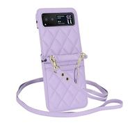Generic Custodia a portafoglio per Motorola Moto Razr 40, con cinturino da polso, custodia a tracolla in pelle con 2 scomparti per carte di credito, cordino regolabile, custodia per telefono da donna