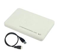 Generic Custodia Esterna per Disco Rigido USB 3.0 HDD SSD Ad Alta velocità per Notebook PC Materiale ABS Verde (WHITE)