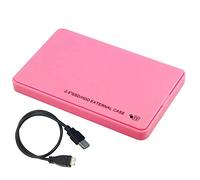 Generic Custodia Esterna per Disco Rigido USB 3.0 HDD SSD Ad Alta velocità per Notebook PC Materiale ABS Verde (rosso)