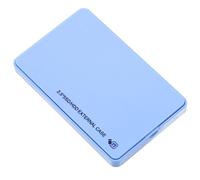 Generic Custodia Esterna per HDD SSD, Scatola per Custodia per Disco Rigido Plug and Play Compatibilità Universale Portatile per PC per Ufficio Domestico (BLUE)