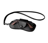 Generic Custodia Per Occhiali Sottile Morbida In Pelle PU | Borsa Per Occhiali Appesa Al Collo | Custodia Per Occhiali Sottile | Borsa Organizer Per Porta Occhiali | Beige, Nero, Marrone