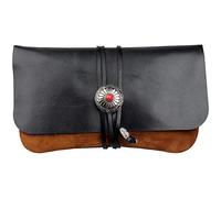 generic Custodia per Sigarette Creativa Genuine Leather Smoke Pouch Storage, Portable Rolling Travel Smoking Pipe Bag Holder per 2 Tubi e Accessori, Vintage Unisex/Marrone/18Cm * 11Cm