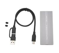 Generic Custodia SSD in Lega di Alluminio, Custodia SSD con Interfaccia di Tipo C Plug and Play Fino a 10 Gbps M.2 Nvme PCIE NGFF per 2280 per 2230 (Cavo OTG)