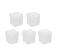 Generic Custodie Porta Spugne per Trucco 5 Pezzi, Contenitore per Soffio di Cipria in Plastica Trasparente per un Facile Accesso, Design Creativo e Durevole per la Casa e i Viaggi