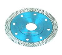Generic da 4 Pollici per Gres Porcellanato, Ceramica, Granito, Marmo, Mattoni Disco da Taglio Universale a Secco e Ad Umido con Denti a Forma di X, Albero da 105 Mm 22,23 Mm, 13200 Giri/min (BLUE)