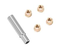Generic Dadi di Bloccaggio Cingolati in 1:30, Set di Dadi Ruota in Ottone Resistente Migliore Trazione Nelle Auto RC, Confezione da 4, Ideali per Modelli Axial SCX30
