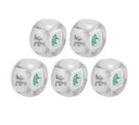 Generic Dadi di Direzione del Mahjong Dadi da Gioco di Intrattenimento Leggeri e Durevoli per Giocatori di Mahjong da casinò 5 Pezzi (Trasparente)
