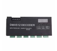 Generic Decodificatore a 24, Display Digitale Controller LED Dimmerabile RGBW con Controllo della Sincronizzazione, per Progetti di Decorazione Esterna a LED per Bar da Palco DC5V 24V